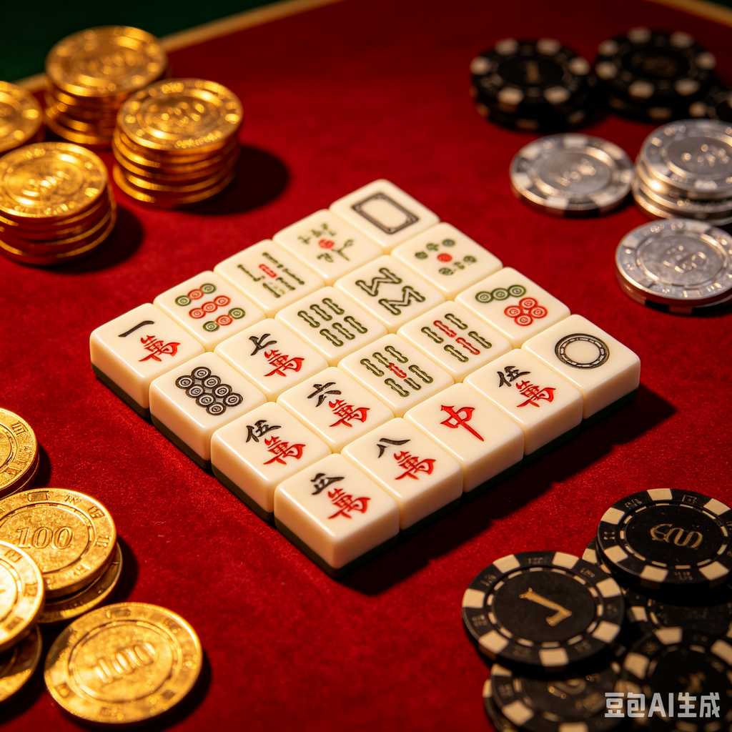 simple text mahjong tiles